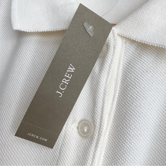 JCrew Polo Shirt Boxy Crop Preppy Resort Golf Quiet Luxury Old Money Vintage S - Picture 7 of 13